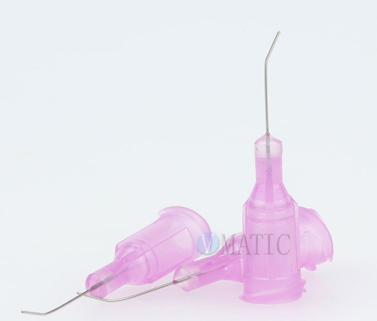 VMATIC VCW3005045. Наконечник дозатора TE 30G X 1/2" LAVENDER BENT 45 DEG DIAM 0.16 x 0.30MM (QTY=50)