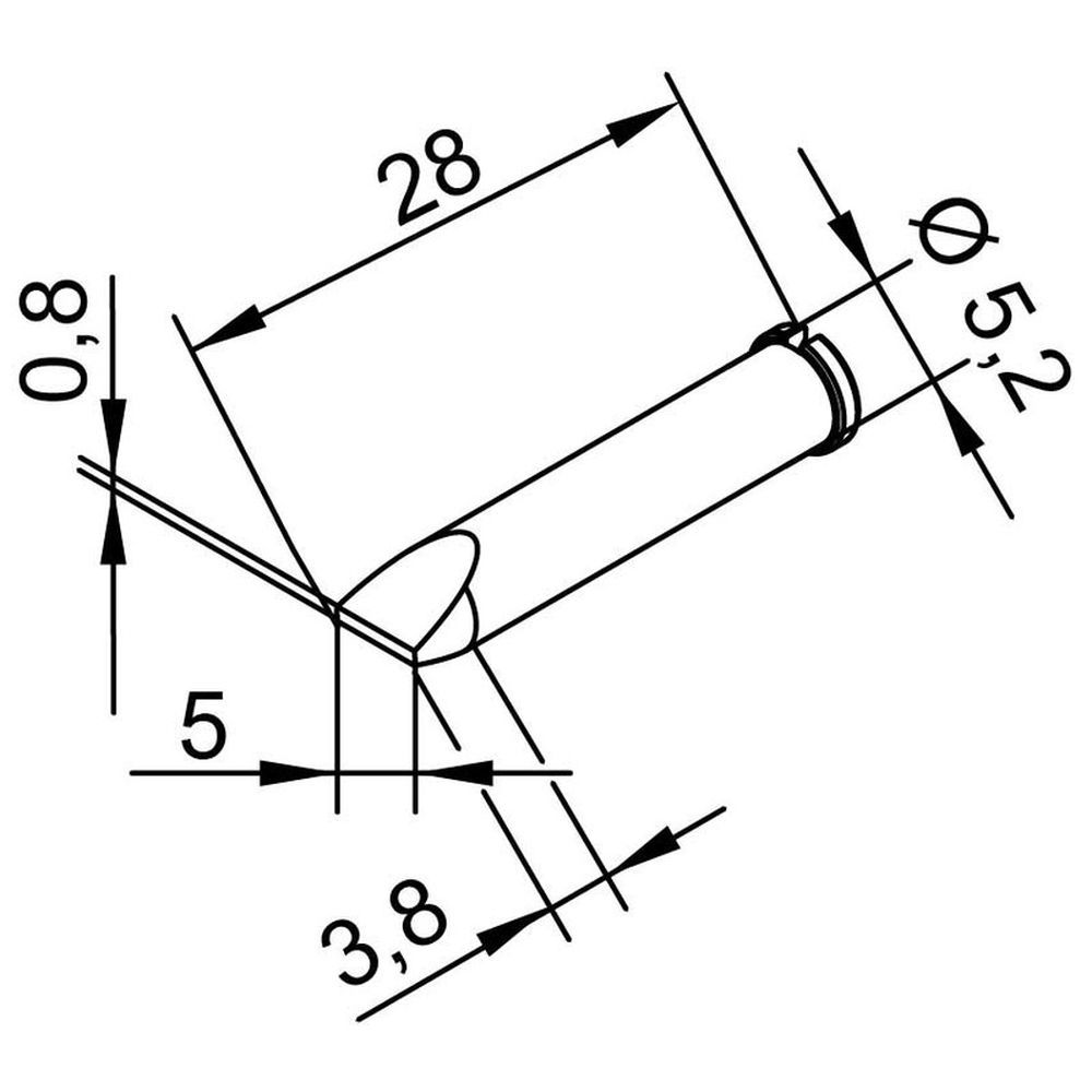 Наконечник ERSA 0102CDLF50
