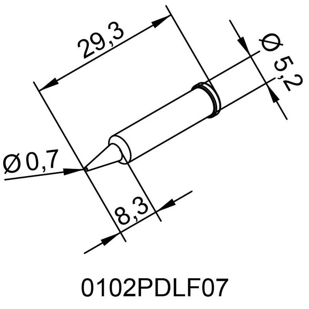 Наконечник ERSA 0102PDLF07