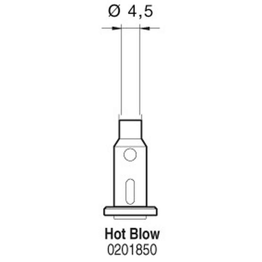 Наконечник JBC HOT BLOW (0201850) для SG1070 (сопло 4,5 мм)
