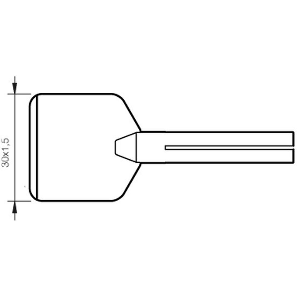 Наконечник JBC PL-40 (0400101) для 30ST / 40ST / SL2020 / IN2100 (лопатка 30,0 х 1,5 мм)