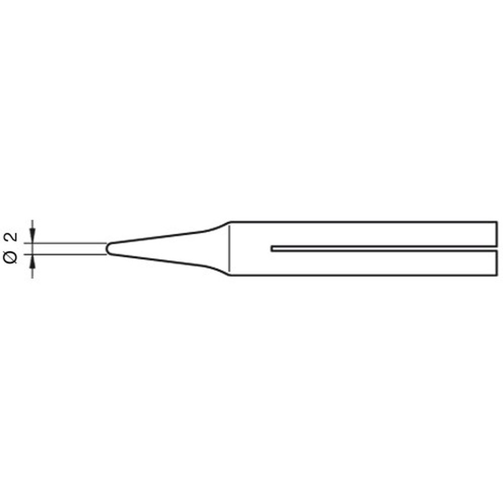 Наконечник JBC R-20D (0650903) для 65ST (конический 2,0 мм)
