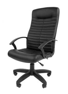 Офисное кресло Стандарт СТ-80, экокожа,  черный