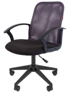 Офисное кресло CHAIRMAN 615, ткань стандарт/сетчатый акрил,  черный/серый