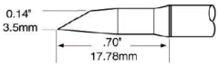 METCAL STP-DRH35. Картридж-наконечник для MFR-H1, миниволна удлиненная, 3.5х17.78мм