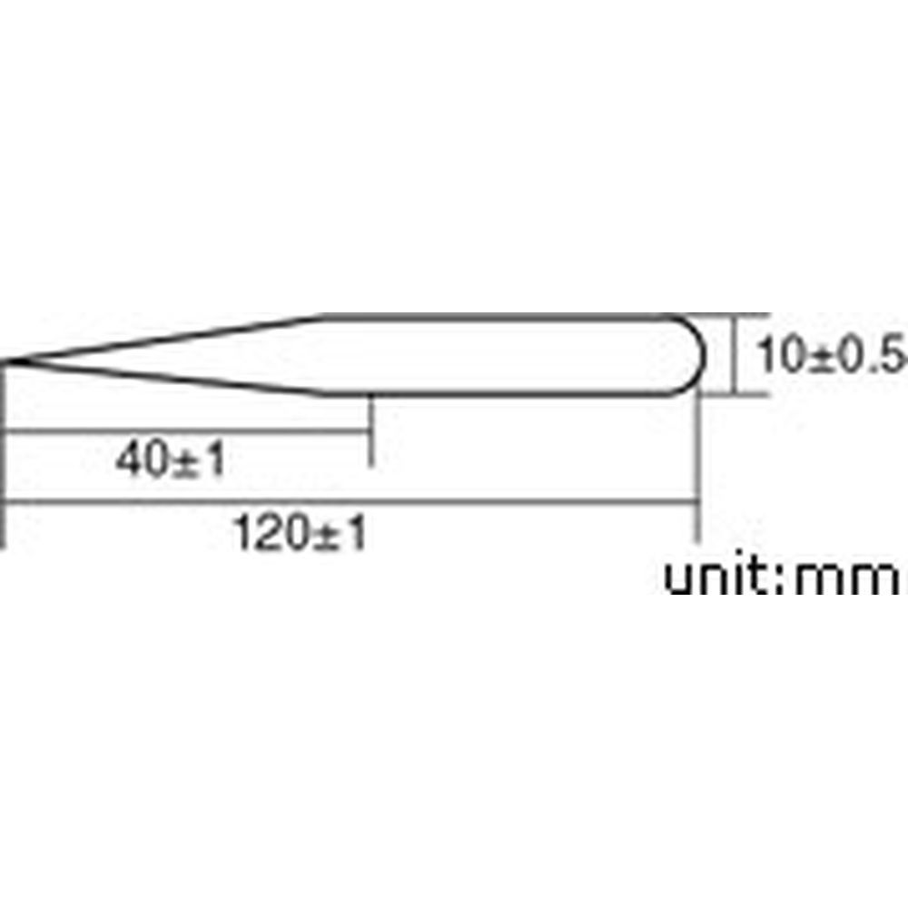 Пинцет прямой острый антимагнитный Proskit 1PK-125T (120 мм.)