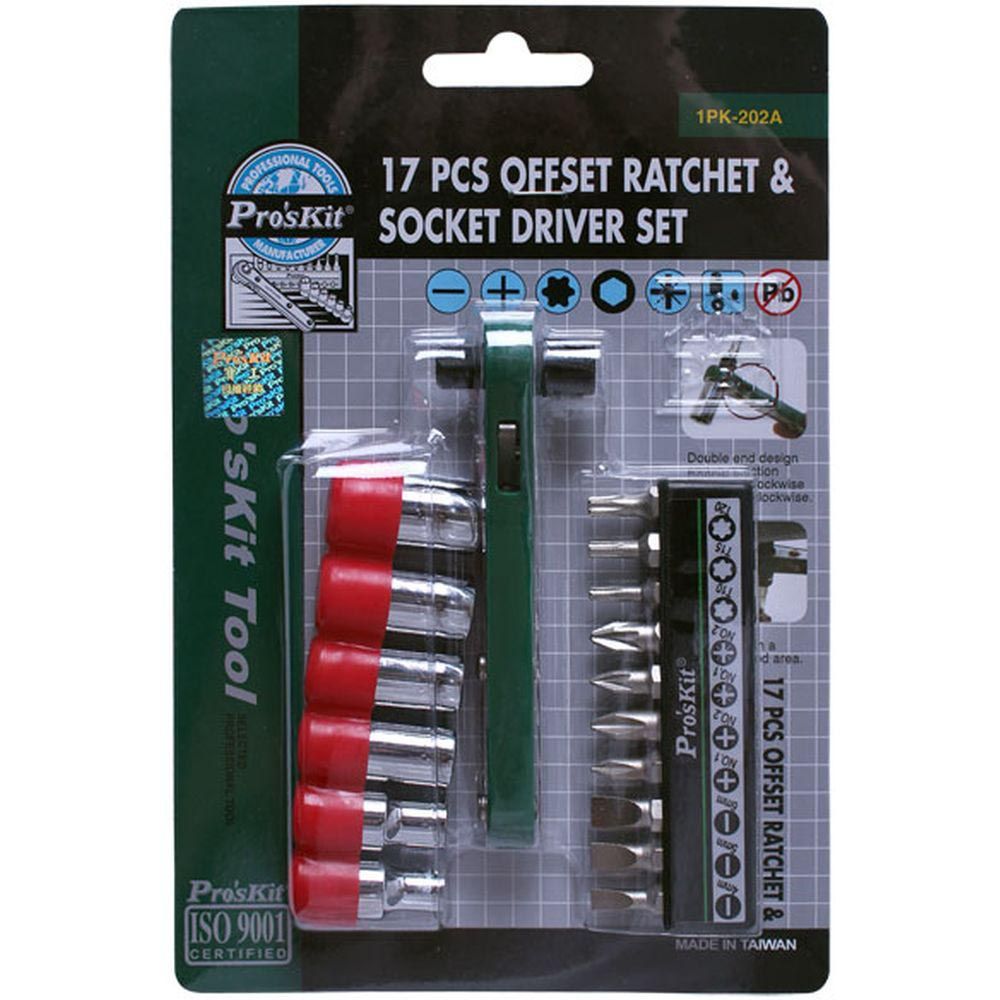 Двухсторонняя трещотка ProsKit 1PK-202A