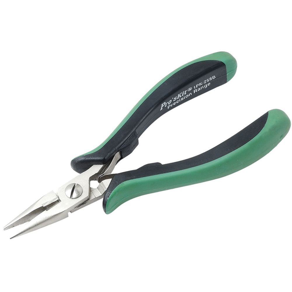 Длинногубцы с рессорной возвратной пружиной ProsKit 1PK-258B (138 мм.)