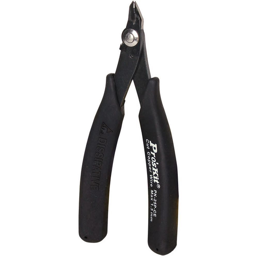 Мини кусачки с клипсой безопасности антистатические ProsKit 1PK-25P-CE (125 мм.)
