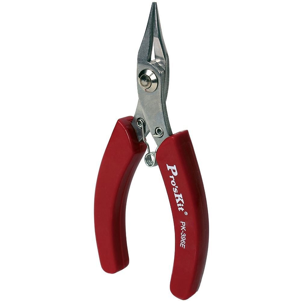 Круглогубцы прямые с возвратной пружиной Proskit 1PK-396E (118 мм.)