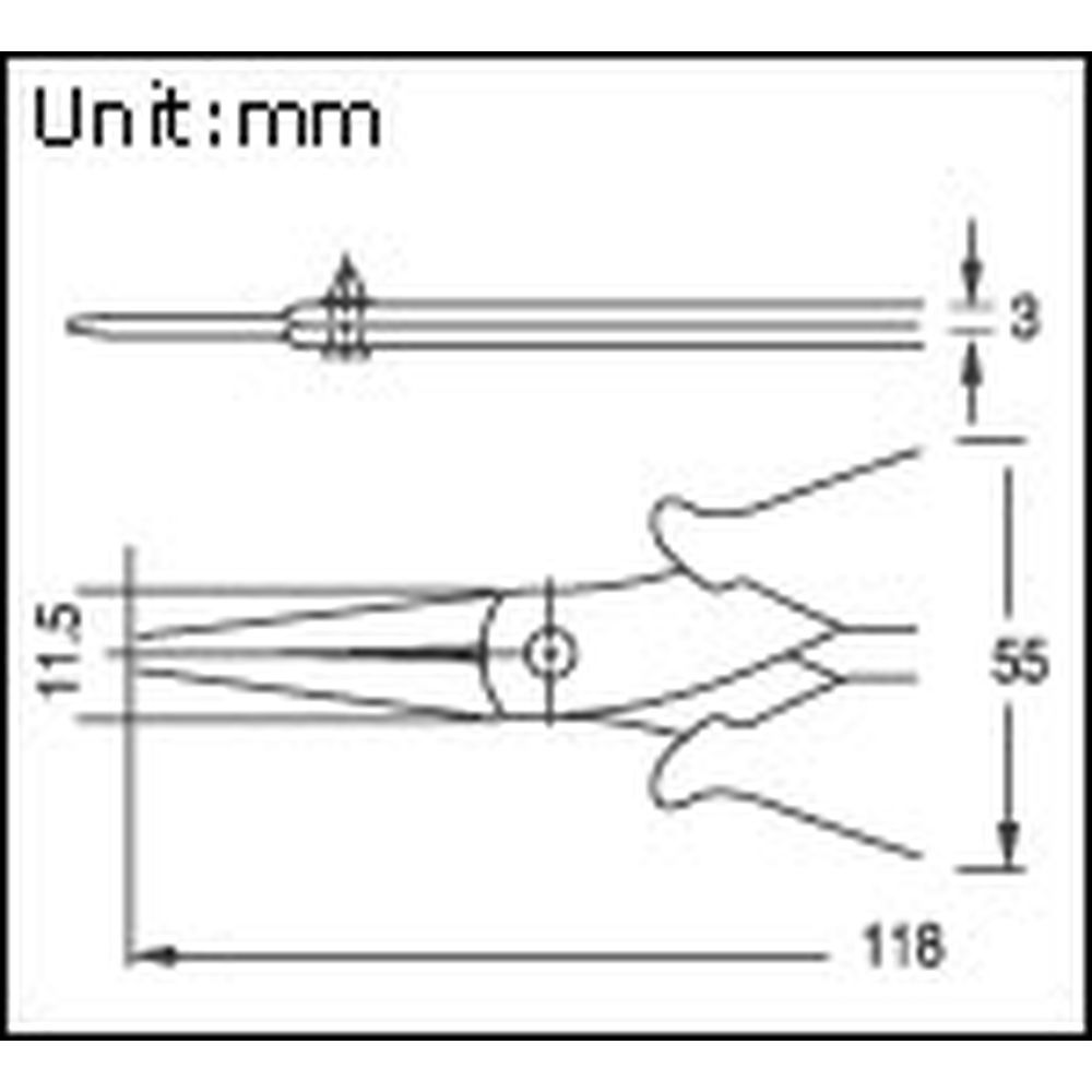 Длинногубцы 1PK-396E (снят с производства)