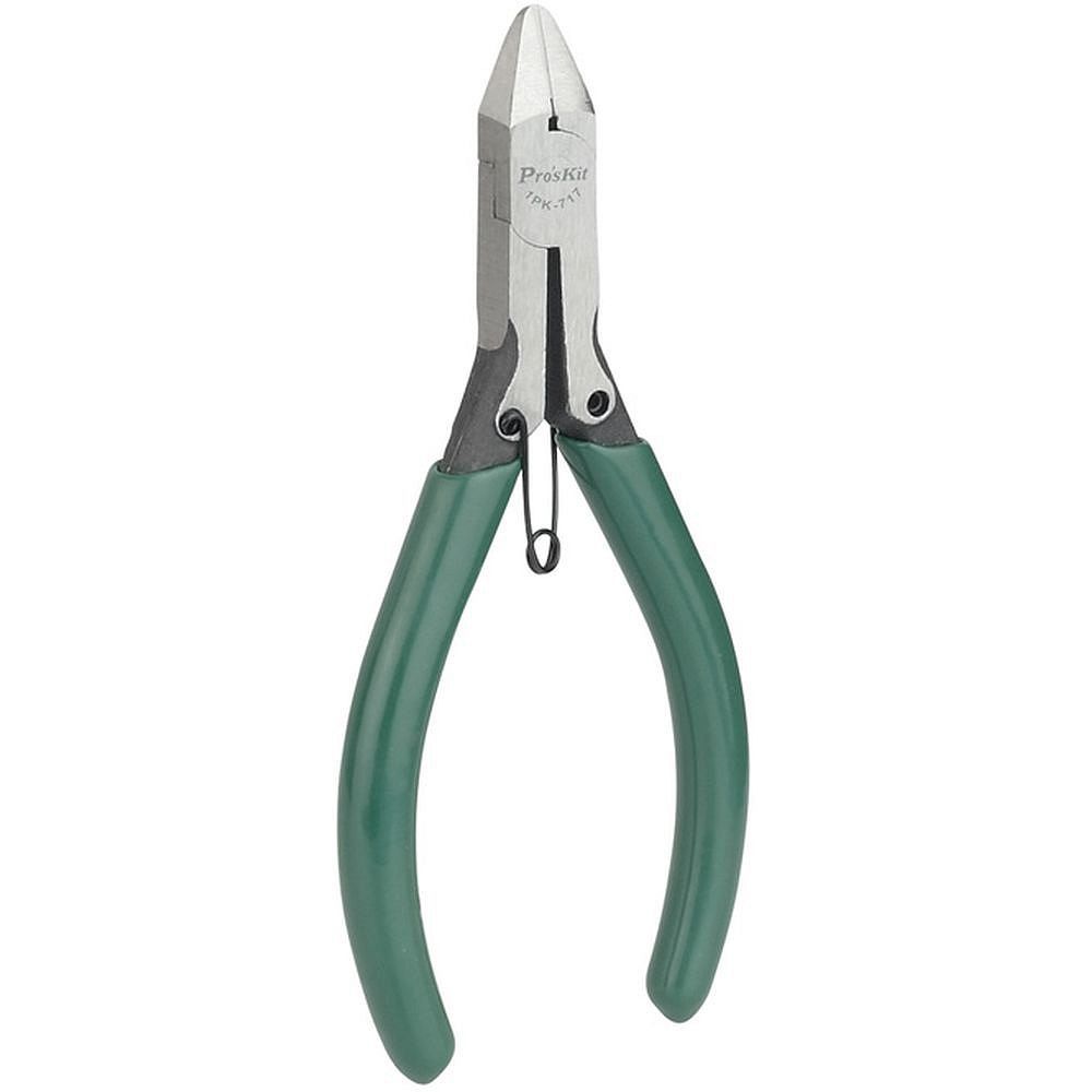 Мини кусачки диагональные с возвратной пружиной ProsKit 1PK-717 (124 мм.)