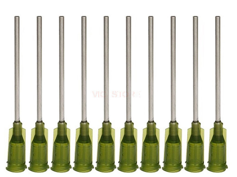 VMATIC VCL14150. Наконечник дозатора TE 14G X 1 1/2" OLIVE DIAM 1.55 x 2.10MM (QTY=50)