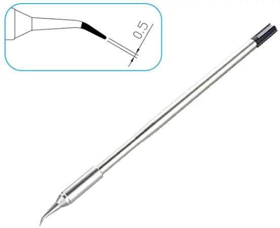 Atten T130-0.5iS. Картридж-наконечник для GT-Y130, конус изогнутый 0.5мм