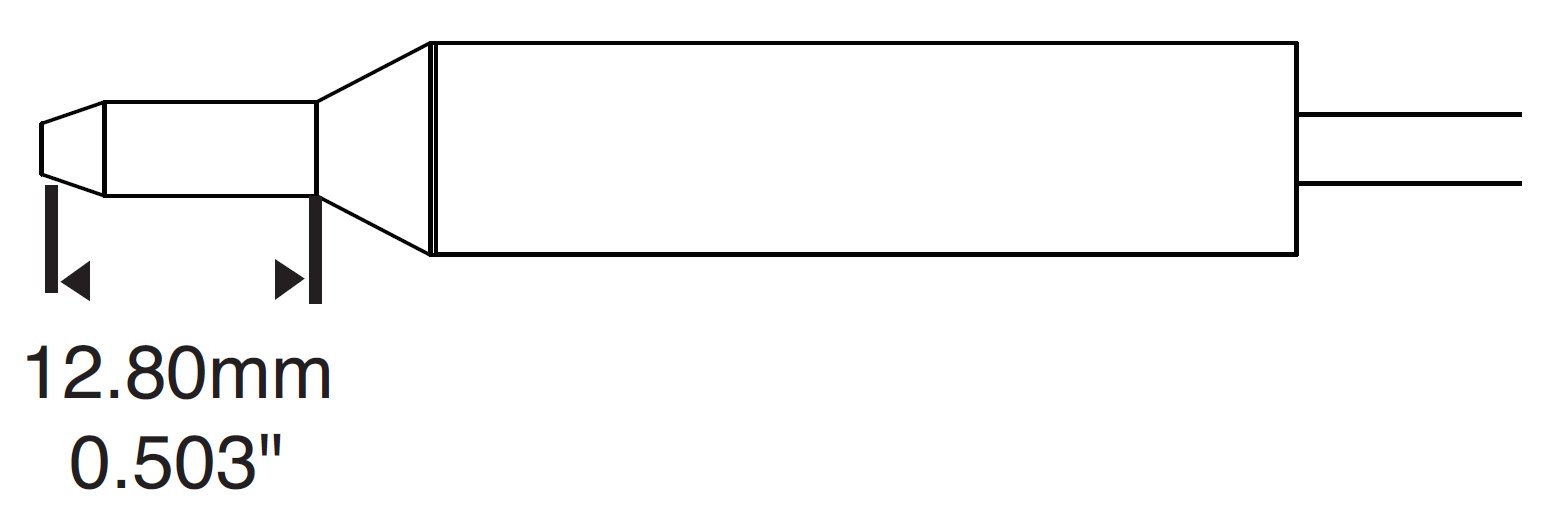 METCAL DCP-CNL3. Наконечник для MFR-H5, удлиненный, 0.79х2.05мм
