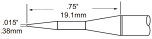 METCAL TTP-CNP1. Картриджи-наконечники для MFR-PTZ, конус, 0.4х19.1мм (комплект)
