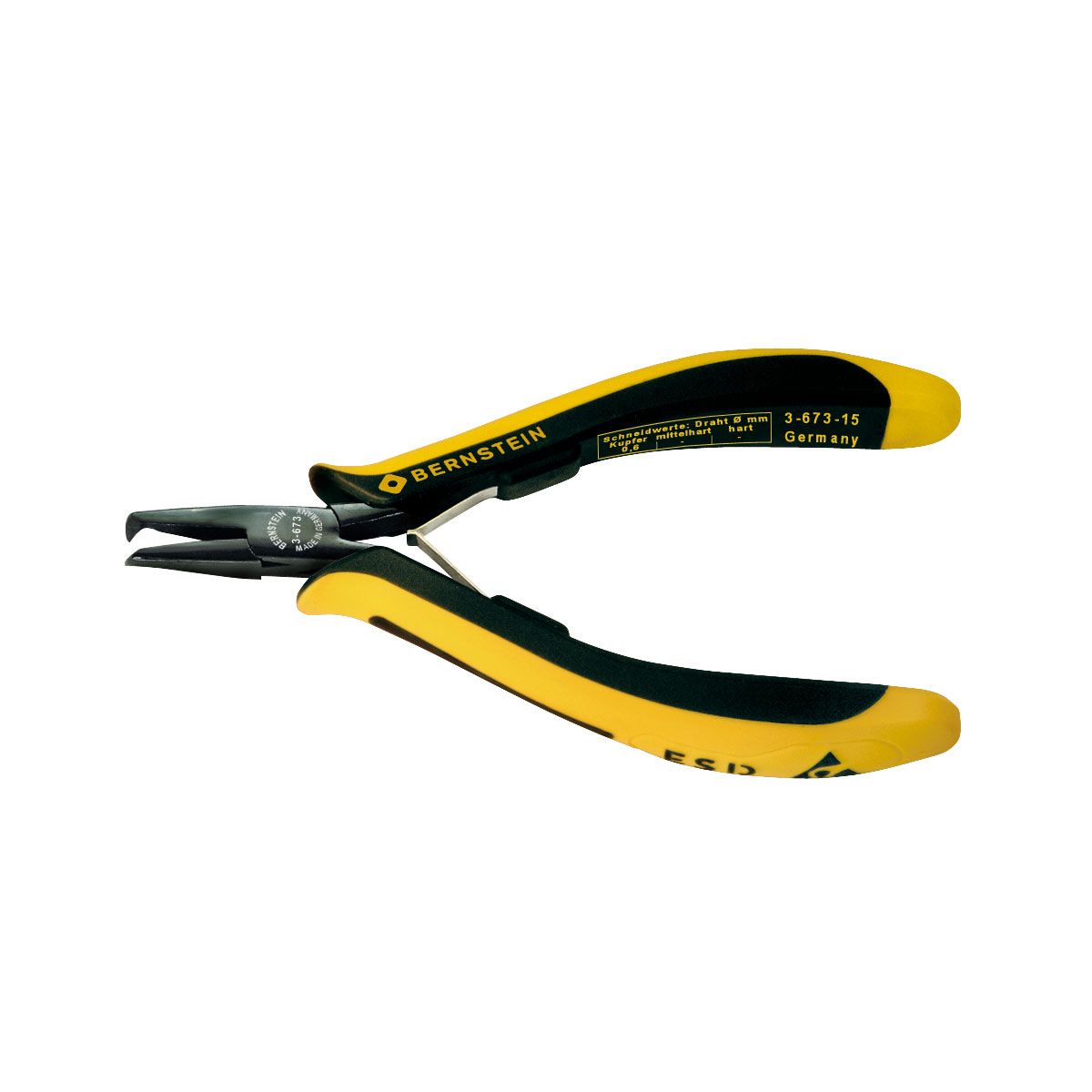 Bernstein 3-673-15. Бокорезы ESD EUROline 130 мм торцевые 45° внутренний срез