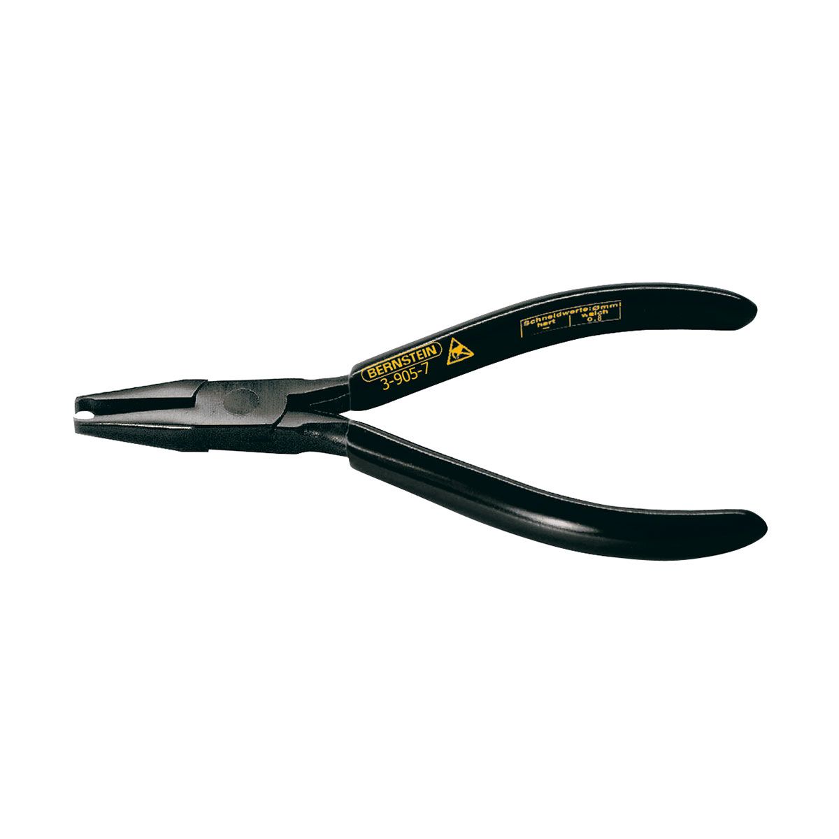 Bernstein 3-905-7. Бокорезы ESD BLACKline 135 мм торцевые режущая кромка 3 мм