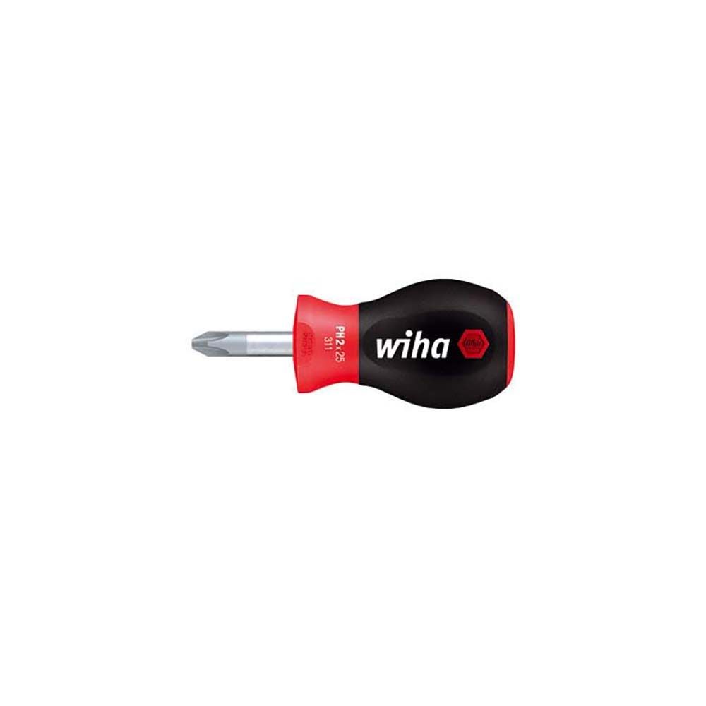 WIHA 26969, Укороченная крест. отвертка Philips SoftFinish Stubby PH2x25 мм, серия 311SF