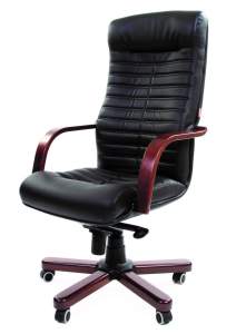 Офисное кресло CHAIRMAN 480 WD, экокожа,  черный