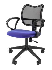 Офисное кресло CHAIRMAN 450 LT, ткань C/сетчатый акрил,  синий