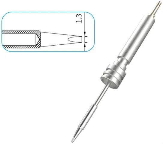 Atten T950-1.3D. Картридж-наконечник для ST-1509, клиновидный 1.3 x 9.0мм