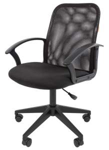 Офисное кресло CHAIRMAN 615, ткань стандарт/сетчатый акрил,  черный