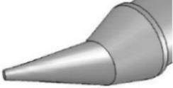 METCAL UFC-6CN5504R. Картридж-наконечник для CV-UF, конус изогнутый, 0.4х5.6мм