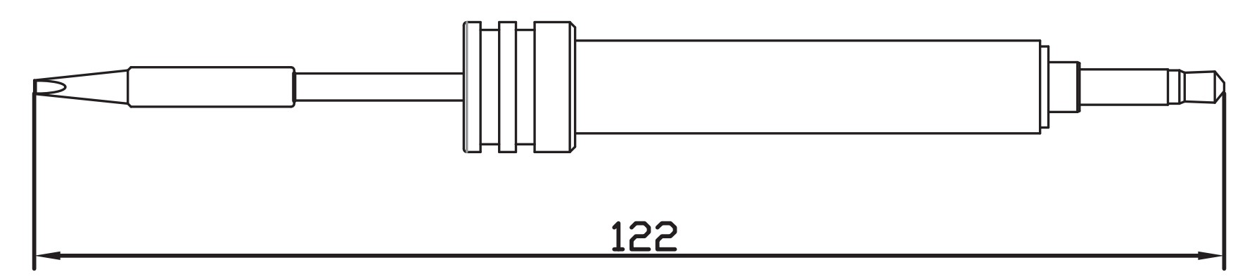 Atten T50-0.5i. Картридж-наконечник для GT-Y50, конус 0.5 х 9мм