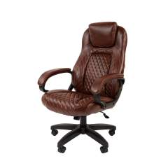 Офисное кресло CHAIRMAN 432, экокожа,  коричневый