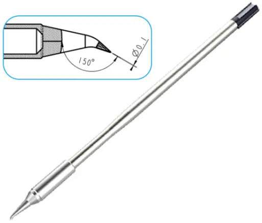 Atten T130-0.1iS. Картридж-наконечник для GT-Y130, конус изогнутый 0.1мм