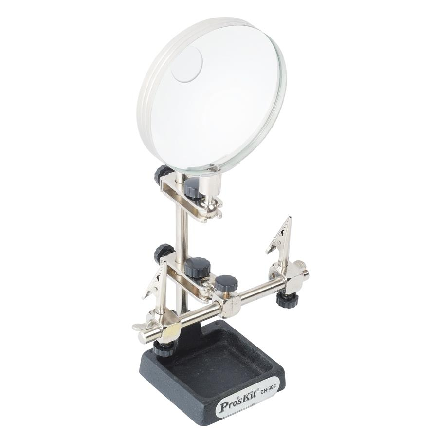 Штатив с лупой и подст.д/паяльн.SN-392 Proskit