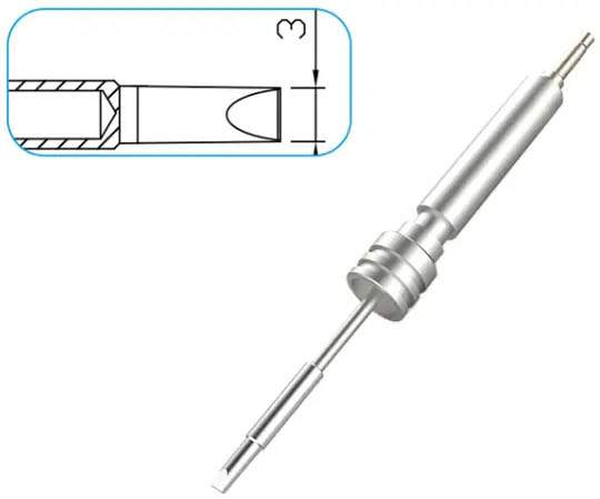 Atten T950-3.0D. Картридж-наконечник для ST-1509, клиновидный 3.0 x 9.0мм