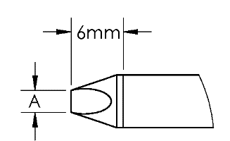 METCAL GTC-CH0070P. Картридж-наконечник GTC клин, PWR, 7.0X6.0MM, 60град