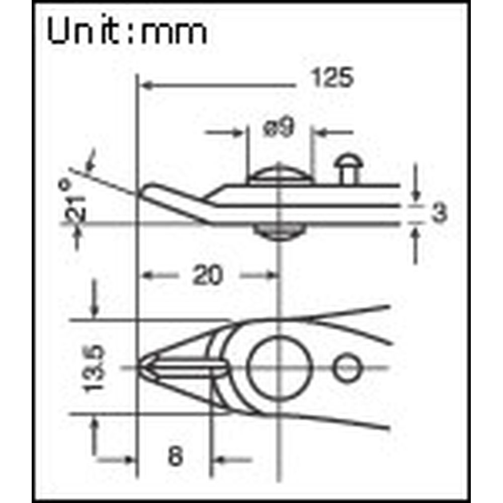 Мини кусачки ProsKit 8PK-30D (125 мм.)