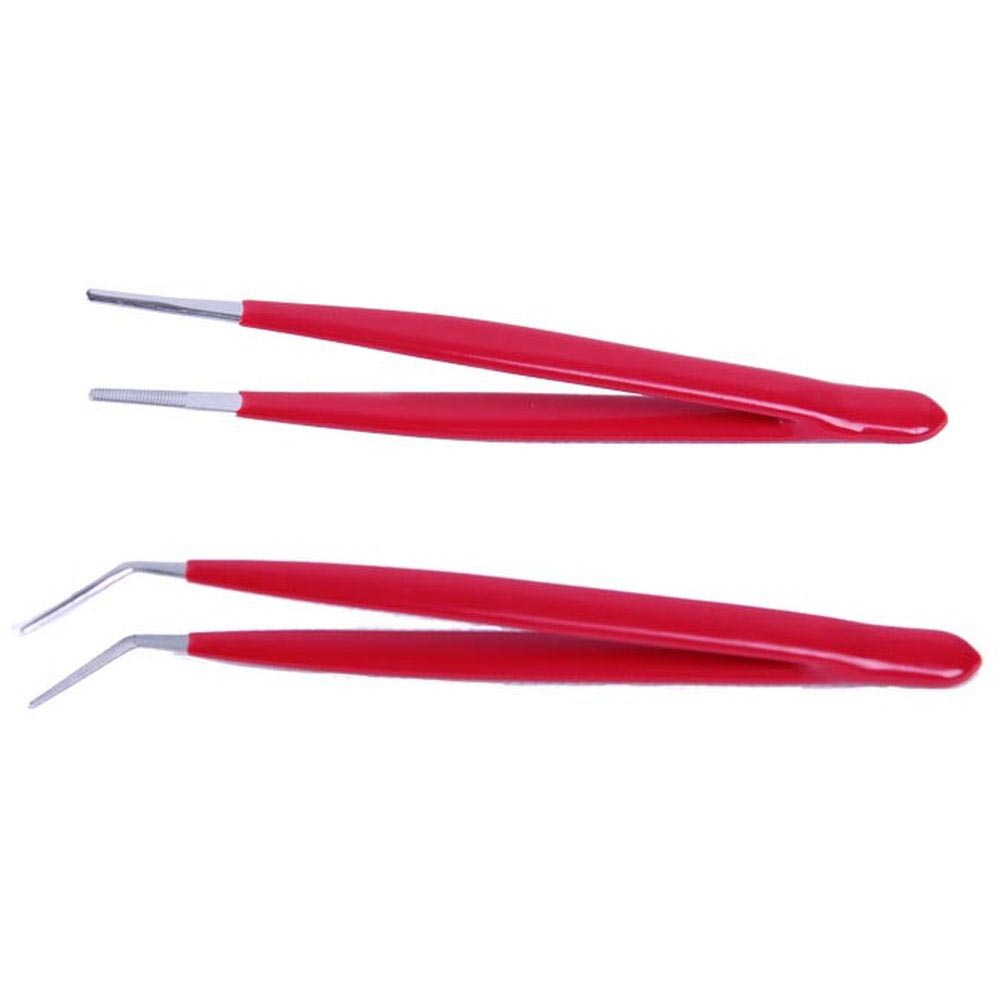 Набор антимагнитных пинцетов с изолированными ручками ProsKit 908-T301 (145 мм.)