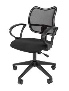Офисное кресло CHAIRMAN 450 LT, ткань C/сетчатый акрил,  черный