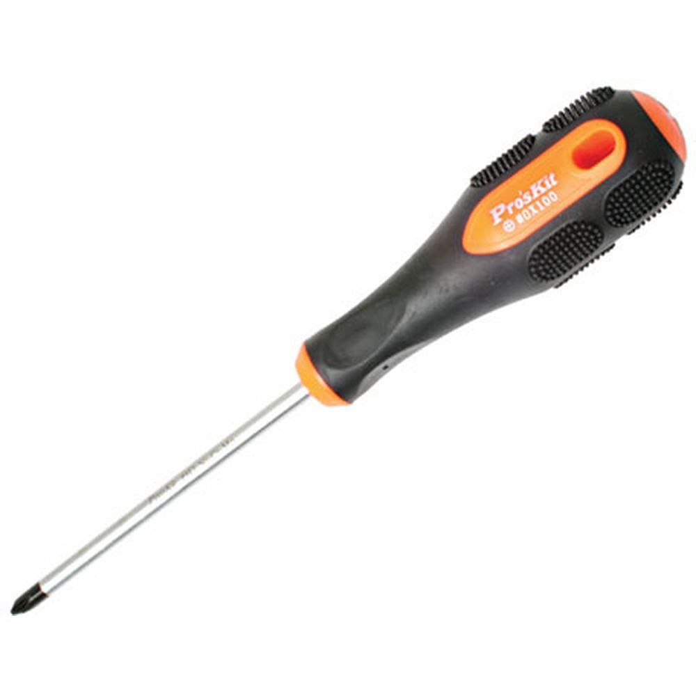 Отвертка крестообразная ProsKit 9SD-205B (PH0x100мм.)