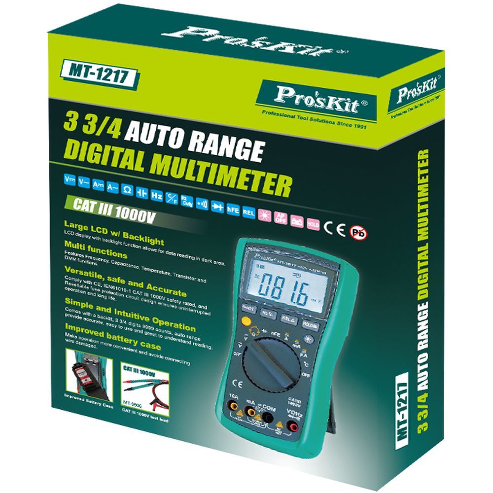 Цифровой мультиметр ProsKit MT-1217