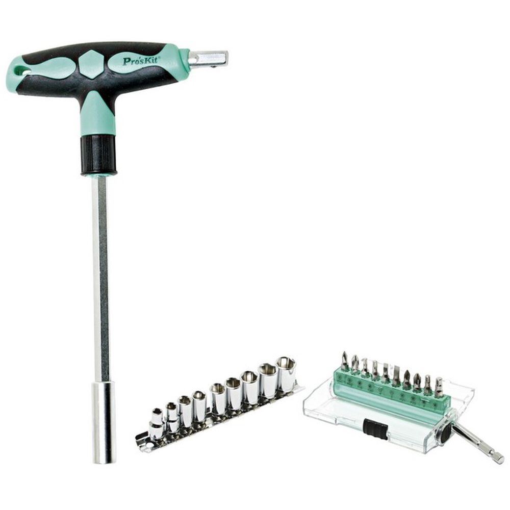 Набор бит и головок с Т-образным ключом  ProsKit SD-9701M