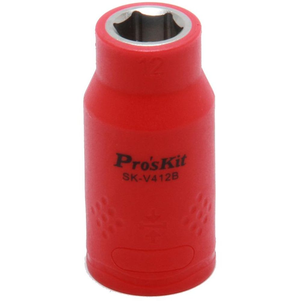 Изолированная 1/2 дюйма торцевая головка  Proskit SK-V412B 12 мм (1000 В - VDE)