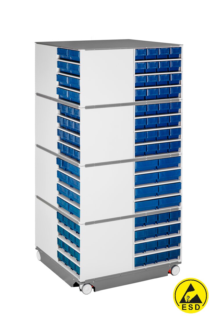 Антистатическая модульная поворотная стойка для хранения компонентов Viking СП-01 ESD