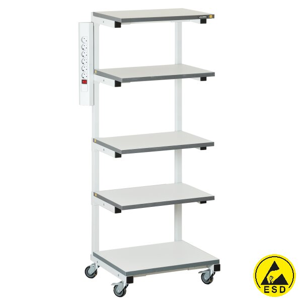 Подкатная антистатическая стойка для оборудования СТ - 05 ESD