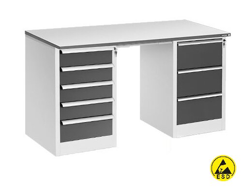 Стол рабочий КОНСТАНТ антистатический CP-18-7+ДР-05+ДР-03 ESD