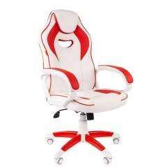 Кресло CHAIRMAN Game 16 white красное