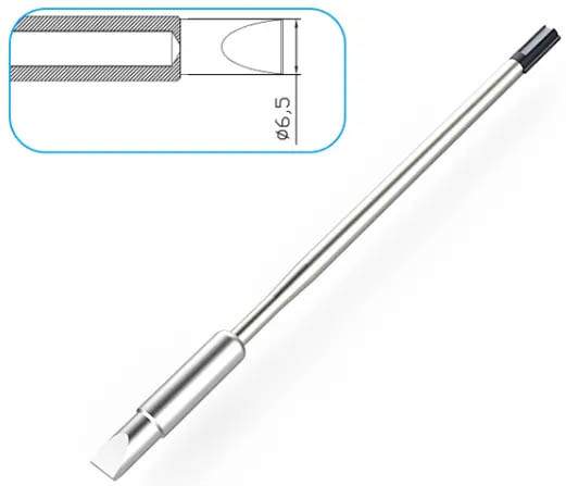 Atten T9150-6.5D. Картридж-наконечник для ST-1509, клиновидный 6.5 х 12мм