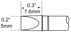 Картридж-наконечник METCAL SFP-CH50 для MFR-H1, клин 5.0х7.6мм