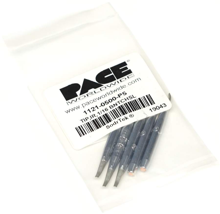 PACE 1121-0500-P5. Наконечник PS клиновидный удлинённый изогнутый 1.6мм (уп. 5шт)