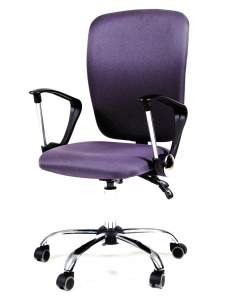 Офисное кресло CHAIRMAN  9801 хром, ткань стандарт,  серый