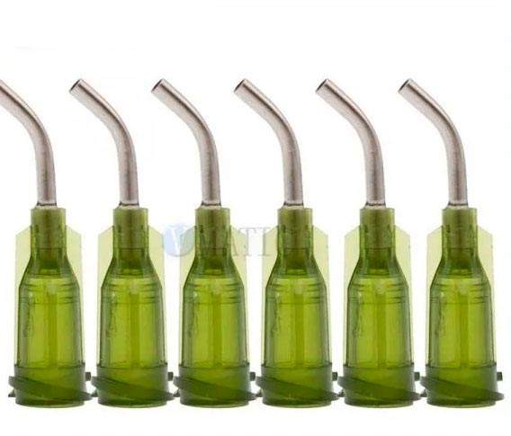 Наконечник VMATIC VCW1405045 для дозатора TE 14G X 1/2" OLIVE BENT 45 DEG DIAM 1.55 x 2.10MM (50шт)